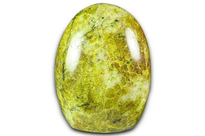 Polished Free-Standing Green Pistachio Opal - Madagascar #361546